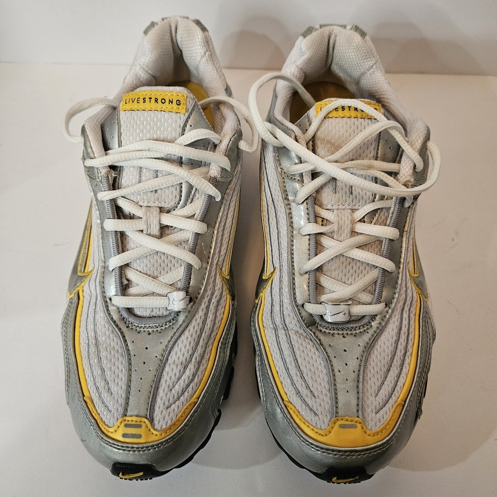 Nike Shox Livestrong Turbo VI SL Tennis Shoes Wmns Sz 10 2008 Lance Armstrong